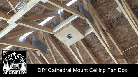 cathedral ceiling metal fan box|ceiling fan mounts for cathedral.